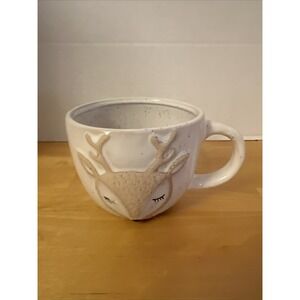 Sunday Morning Speckled 3D Embossed Deer 16oz Mug